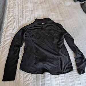 Under Armour Fitted Black Zip Up Size L